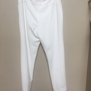 Winter white wool pants